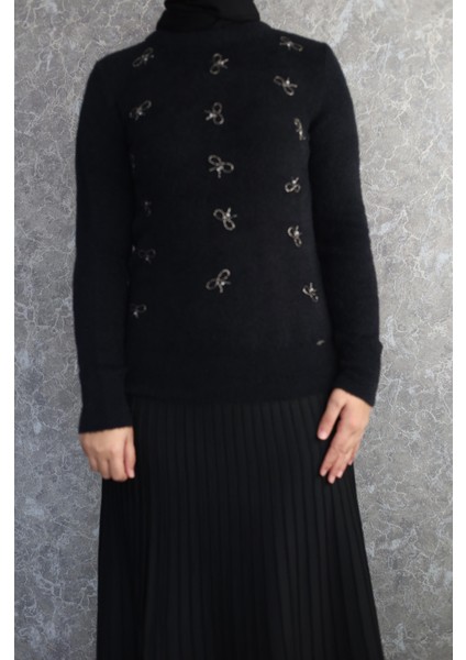 Fiyonk Taşlı Triko Kazak fiyatları