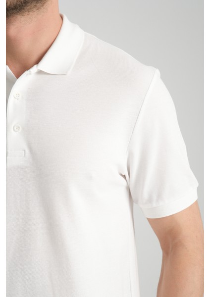 2127 King Erkek Ekru %100 Pamuk Regular Fit Polo Yaka Pike Tişört fırsatları
