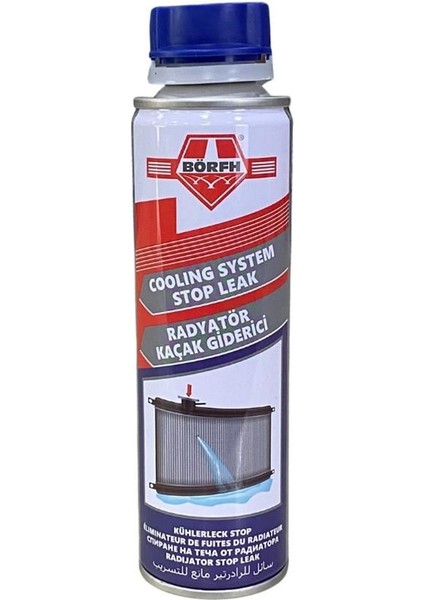 Borfh Motor Blok (Silindir) Radyatör Kaçak Giderici (Çatlak Ilacı) 300 ml