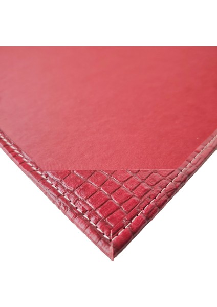 Premium Termo Deri Masaüstü Sümen Kırmızı | 34,5 x 48,5 cm Geniş Ofis Masa Altlığı | Kaymaz Tabanlı, Lüks El Dikişli Yazı Yüzeyi | Profesyonel Ofis ve Hediye Kullanımı İçin İdeal | Ankara Menü fiyatları