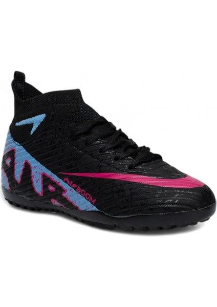 600 Siyah Lila Çoraplı Halı Saha Ayakkabısı modelleri