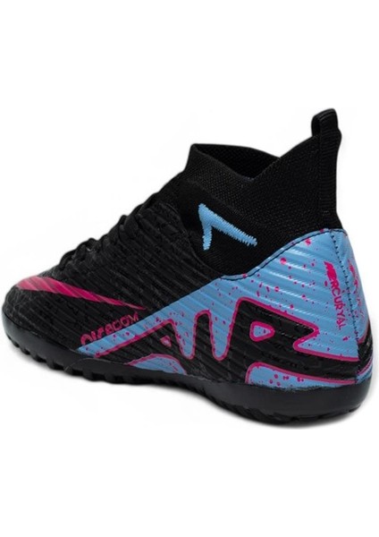 600 Siyah Lila Çoraplı Halı Saha Ayakkabısı fırsatları