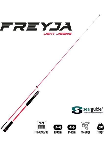 Freyja Light Jigging 180CM 15-90GR Jig Kamış