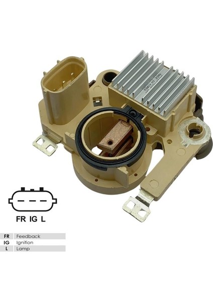 12V Kömürlü Konjektör Mıtsubıshı Tipi (3 Fiş Dik Soket) (Fr Ig L) Honda Korea