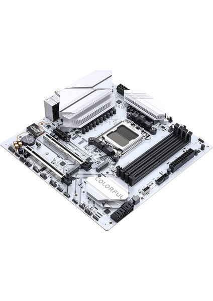 Battle-Ax B650M-WHITE Wıfı V15 Ddr5 7600 Mhz Matx Gaming (Oyuncu) Anakart