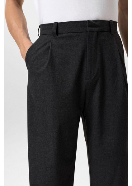 Antrasit Yüksek Bel Baggy Erkek Pantolon fırsatları