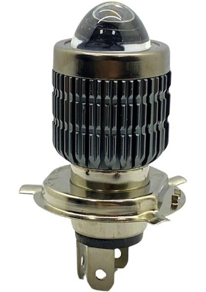 12V-24V H4 LED Ampul 43T Hs1 Mercekli (Beyaz-Sarı) (12V-48V) Motosiklet