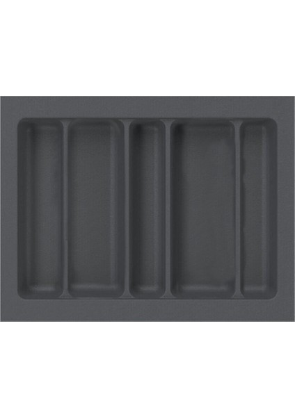 65x49 CM. 5 BÖLMELİ Gri Çekmece İçi Düzenleyici Kepçelik (60x40 Cm'e kadar kesilr) Ücretsiz Kesim