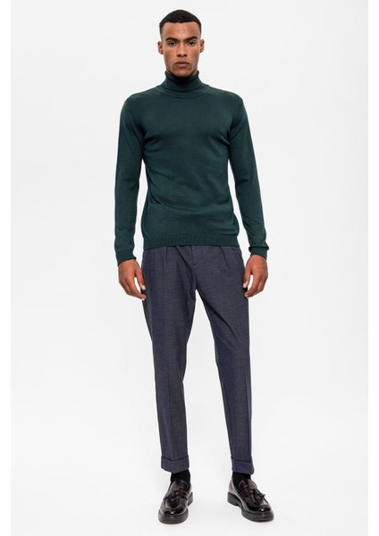 Yeşil Tam Boğazlı Erkek Triko fiyatları