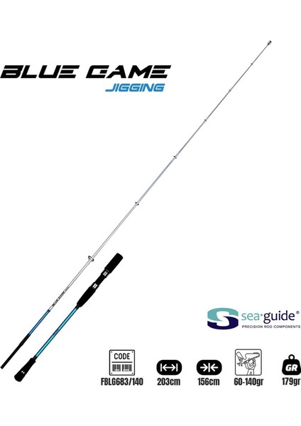 Bluegame Jigging 203CM 60-140GR Jig Kamışı
