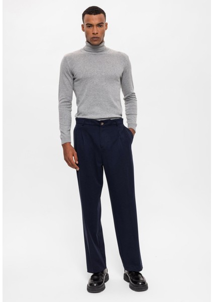 Gri Melanj Tam Boğazlı Erkek Triko indirimleri