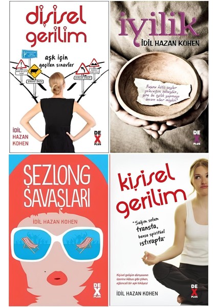 Idil Hazan Kohen 4 Kitap Set Kişisel Gerilim + Dişisel Gerilim + Iyilik + Şezlong Savaşları