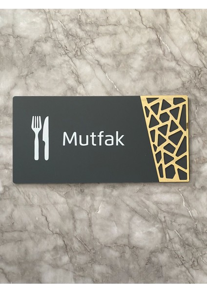 Mutfak Kapı Yönlendirme Levhası Oda Isimliği 24X12 cm fiyatları
