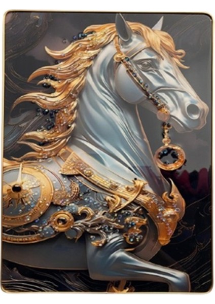 Duvar Tablo 30 x 40 cm At Resmi 3 Boyutlu M4431-2