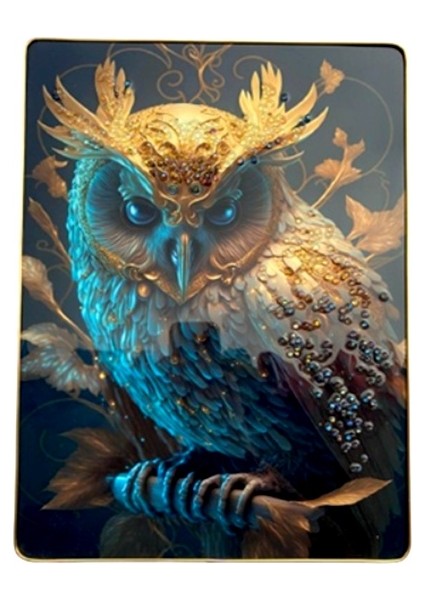 Duvar Tablo 30 x 40 cm Baykuş 3 Boyutlu M4431-2