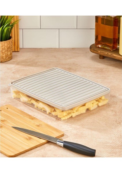 BGMT2525 4'lü Şeffaf Saklama Kabı 4x2,5 Lt Mikrodalga Buzdolabı ve Dondurucu Uyumlu düzenleyici modelleri