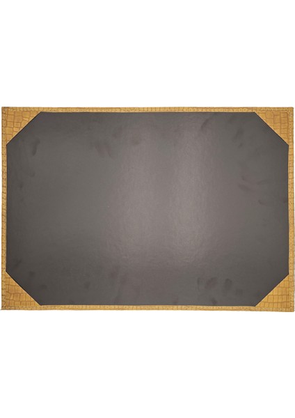 Premium Termo Deri Masaüstü Sümen Gold | 34,5 x 48,5 cm Geniş Ofis Masa Altlığı | Kaymaz Tabanlı, Lüks El Dikişli Yazı Yüzeyi | Profesyonel Ofis ve Hediye Kullanımı İçin İdeal | Ankara Menü