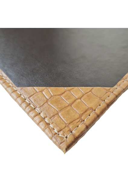 Premium Termo Deri Masaüstü Sümen Gold | 34,5 x 48,5 cm Geniş Ofis Masa Altlığı | Kaymaz Tabanlı, Lüks El Dikişli Yazı Yüzeyi | Profesyonel Ofis ve Hediye Kullanımı İçin İdeal | Ankara Menü fiyatları