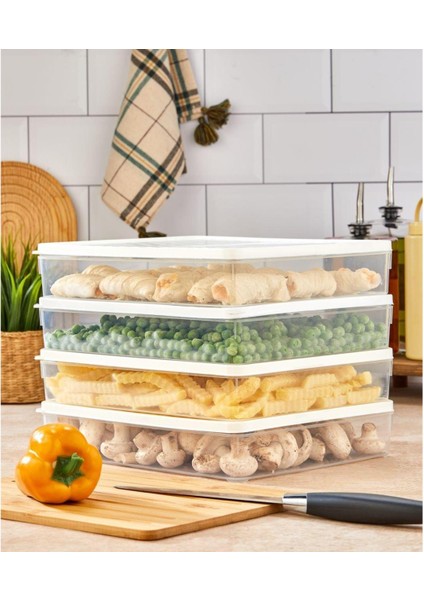 BGMT2525 4'lü Şeffaf Saklama Kabı 4x2,5 Lt Mikrodalga Buzdolabı ve Dondurucu Uyumlu düzenleyici fiyatları