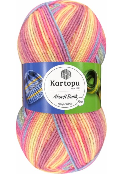 Aksoft Batik Ebruli El Örgü Ipi 59222