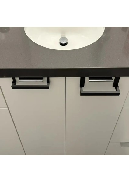 Modern El Havlu Askısı 170 Mm-Mutfak Dolabı Kapağına Takılan (2'li)
