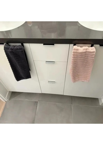 Modern El Havlu Askısı 170 Mm-Mutfak Dolabı Kapağına Takılan (2'li)
