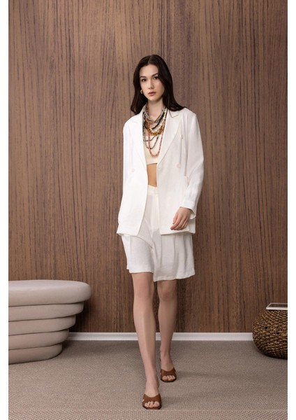 Ekru Kruvaze Kadın Blazer Ceket fiyatları