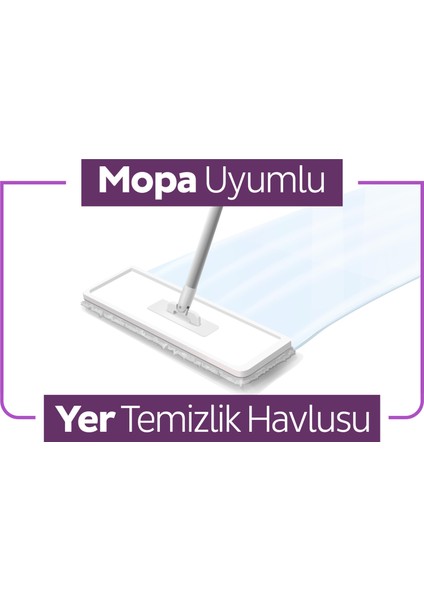 Easy Clean Orkide Bahçesi Mopa Uyumlu Yer Temizlik Havlusu&mendili 6X20 (120 Yaprak)