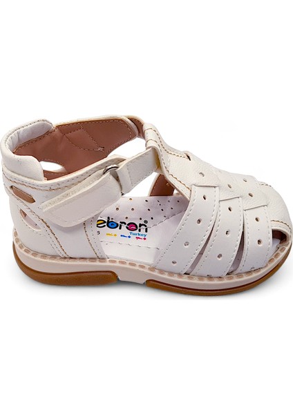 Ortopedik Erkek Bebek ve Çocuk Sandaleti Cayman Serisi CYM2404b Krem 22