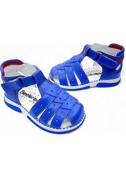 Ortopedik Erkek Bebek ve Çocuk Sandaleti Cayman Serisi CYM2404b Saks Mavi 23