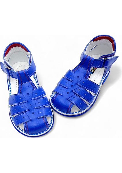 Ortopedik Erkek Bebek ve Çocuk Sandaleti Cayman Serisi CYM2404b Saks Mavi 23