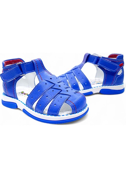 Ortopedik Erkek Bebek ve Çocuk Sandaleti Cayman Serisi CYM2404b Saks Mavi 23
