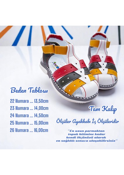 Ortopedik Erkek Bebek ve Çocuk Sandaleti Cayman Serisi CYM2404b Haki Sarı 24