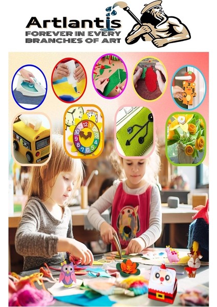 Keçe 35X50 cm 10 Renk 1 Paket 2.0 mm Renkli Hobi Keçesi Elişi Keçe Kumaşı Anasınıfı Kreş Okul Öncesi El Sanatları indirimleri