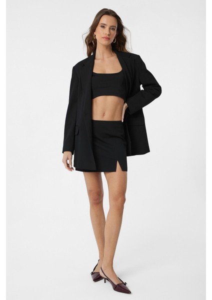 Siyah Kuşaklı Kadın Blazer modelleri