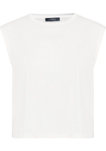 Beyaz Modal Kumaş Kadın T-Shirt indirimleri