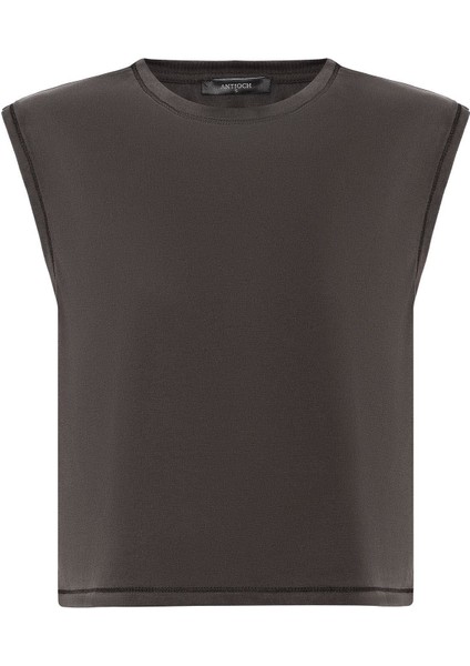 Kahve Modal Kumaş Kadın T-Shirt indirimleri