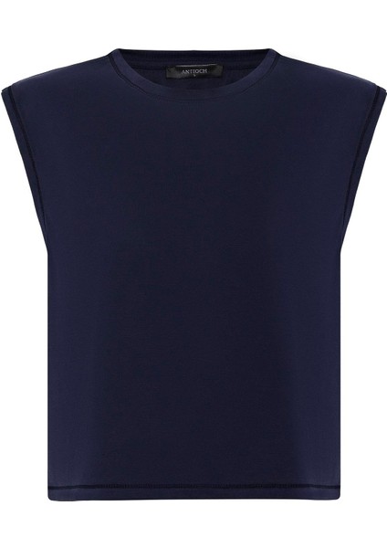 Lacivert Modal Kumaş Kadın T-Shirt indirimleri