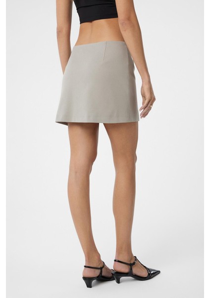 Taş Yırtmaçlı Kadın Mini Etek fırsatları