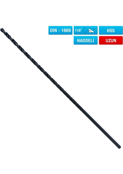 6327 Hss Uzun Matkap Ucu 5.0X245 mm
