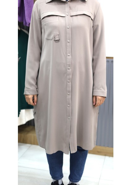 Tek Cepli Uzun Gömlek Tunik