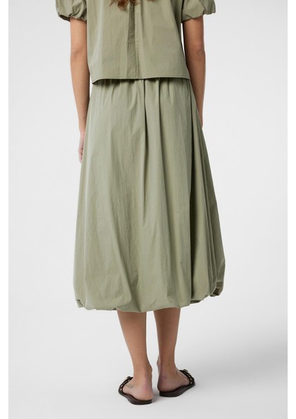 Yeşil Kadın Balon Midi Etek fırsatları