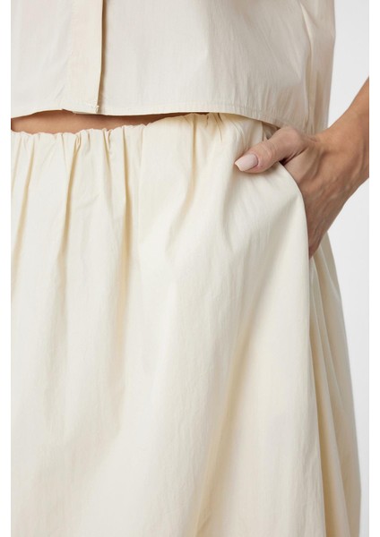 Taş Kadın Balon Midi Etek modelleri