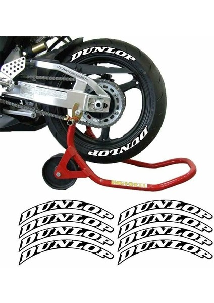 Gogo Dunlop 3D Lastik Yanak Yazısı Beyaz