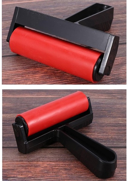 Kauçuk Baskı Merdanesi 15 cm 1 Adet Plastik Linol Baskı Merdanesi Silindir Rulo Merdane Vinil Baskı Yapıştırma fırsatları