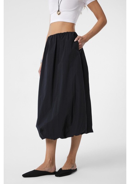 Siyah Kadın Balon Midi Etek indirimleri