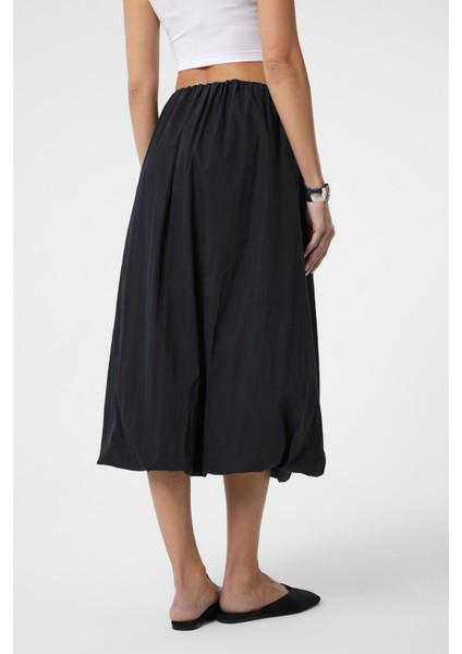 Siyah Kadın Balon Midi Etek fırsatları