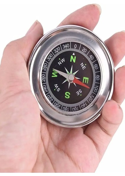 Metal Gövdeli Profesyonel 60MM Taşınabilir El Pusulası – Dayanıklı Çelik Kasa, Yuvarlak Cep Pusulası fırsatları