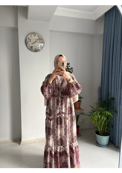 Desenli Viskon Elbise fiyatları