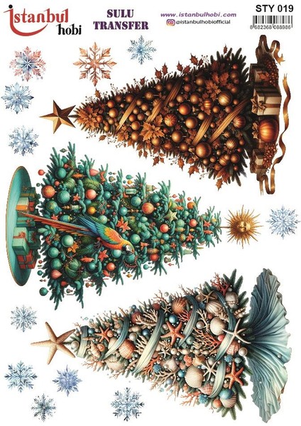 Yılbaşı Sulu Transfer 25X35CM STY019